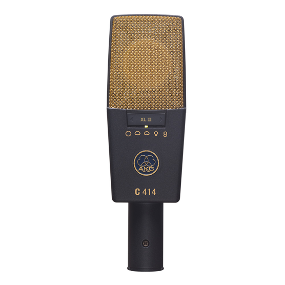 C414 XLII LARGE DIAPHRAGM STUDIO MICROPHONE FOR SOLO VOCALS & SOLO INSTRUMENTS